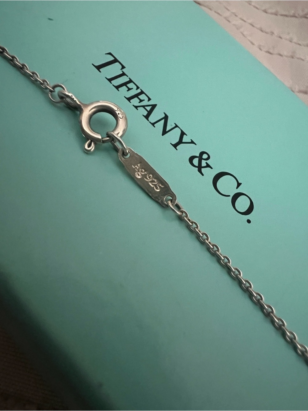 Tiffany & Co. Silver Mini Double Heart Pendant Necklace - Picture 4 of 9